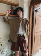 フレッシュリネン長袖シャツ