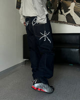 PD Handle Embroidered Denim Pants (3C)