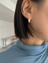 [925silver] One touch matt earring