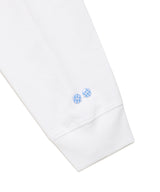 TWIN STAR CHECK APPLIQUE LS TEE WHITE(CV2GSUT555A)