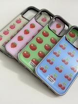 フルーツテトリスエポキシーシルバーケース - tomato