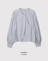 [SHOPPERMADE] MK Modal Puff Tie Blouse (3color)