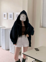 [BELLIDE MADE] Spring ver, two-way overfit zip-up hoodie
