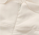 Silky Lace Bustier Dress_Ivory