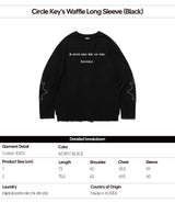 Circle Key's Waffle Long Sleeve (Black)