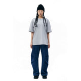 CUTTING CONSTRUCTION T-SHIRT [HEATHER GREY]