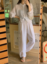Rare Summer String Hood Blouse, Shirt (5color)