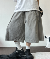 HIGH QUALITY💜SNAP NYLON BERMUDA PANTS 💚🤍🤎🖤6COLOR