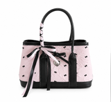 RIBBON LACE EMBOSS SHOULDER & CROSS BAG