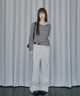 Out Pocket Henleyneck Hood Long Sleeve - GREY
