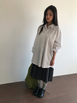 プレッピーストライプシャツ (3 Colors)