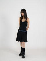 PLEATS MIDI ONE-PIECE (BLACK)