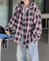 Plan check hood shirt