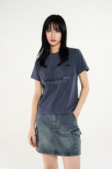 ODSD ピグメント ダメージ レギュラーフィット Tシャツ - 8COLOR