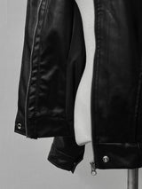 vintage old leather jacket (2color)