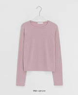 Takan Stripe Round Long Sleeve Tee
