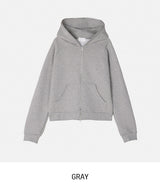 Moz Zipper Two-Way Slim Hooded Zip-Up