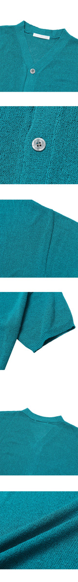 [S/S] Solid boucle v neck half cardigan (5color)