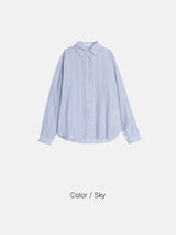 Haru Striped Silk Shirt