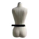 シニカルレザーキーチェーンミニポケットベルト (Black)