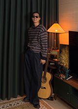 Washed denim pants 