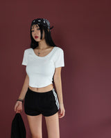 BREEZE fleece track shorts