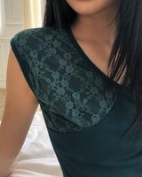 Cherryver Lace Short Sleeve T-Shirt