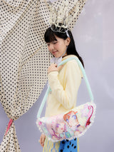 UnsocialNightXオリガエルコラボプリントパッチワークかわいい痛バッグ