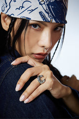 Sparkle Horseshoe Ring (L)