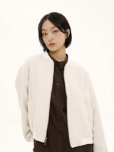 WOOL IVORY STADIUM JUMPER