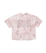 (W)ソロナ マーブル ドット シンボル クロップ Tシャツ(Pink)