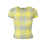 メッシュスパンデックスプリントショートスリーブTシャツ