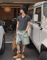 Pier アジャストバミューダデニムパンツ
