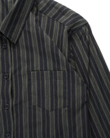  LINE STRIPE CROP SHIRT