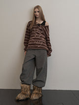 STRIPE V-NECK MTM_P
