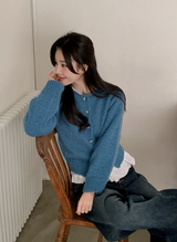 Deep Blue Balloon Wide Denim Pants