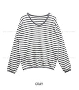 ソイボーダーVネックニット