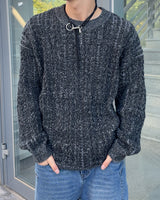 Ber Two-tone knit (Blue)