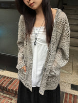 Roca Vintage Lace Hood Cardigan