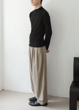 ドレープモックネックTシャツ