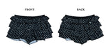 ドティナラッフルドットミニパンツスカート (Black)