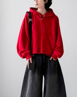 Sike Damage Crop Hoodie