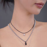 E'toile Opal Hematite Necklace(Silver/Gold)