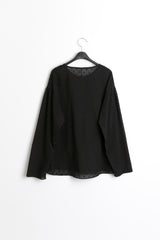 milky dot linen button top(4colors)