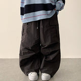 Lead Knee Pin Tuck Hem String Wide Pants