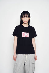 25SS VERY BUNNY CANDY WOMAN SHORT SLEEVE T-SHIRT BLACK