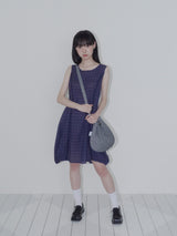 2-WAY ROUND BAG (DOT GREY)