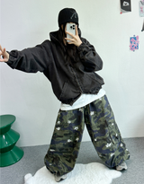 フラワーパターンカモフラージュ🤍💚