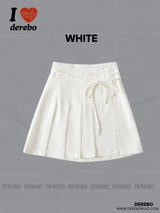 drawstring side pleats pleats skirt