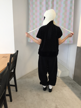 グウェンベルベットドットファーハーフTシャツ（2c）